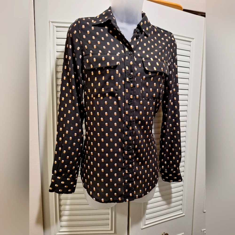 Long Sleeved, Button Up Blouse